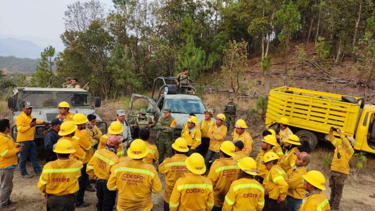 78 personas sofocan incendio en límites de Mixtepec y Ñumí  