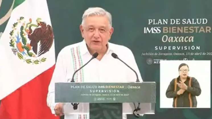 AMLO presenta plan de salud bienestar en Oaxaca