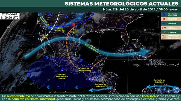 Por inestabilidad en atmosfera seguiran lluvias en Oaxaca