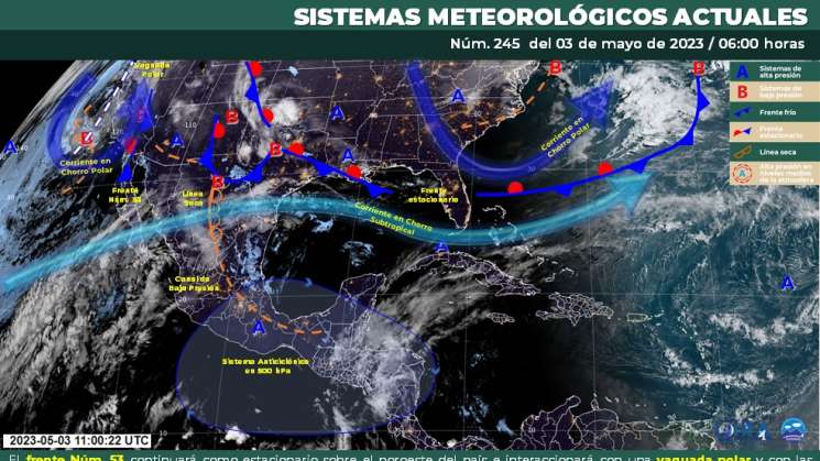 Se mantendran chubascos en zonas altas, clima cálido en costas