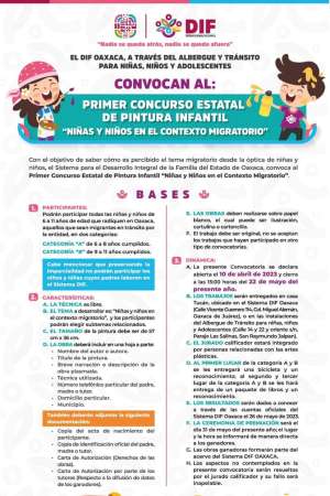 Concurso de Pintura  Niñas y Niños en Contexto Migratorio