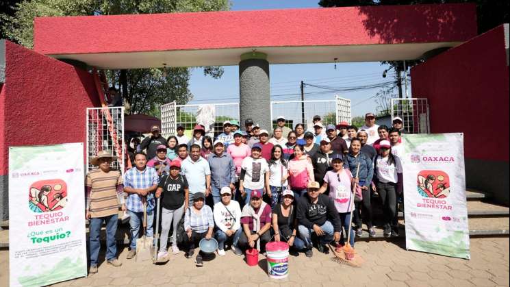 Realizan en la Villa de Zaachila el Tequio Bienestar 