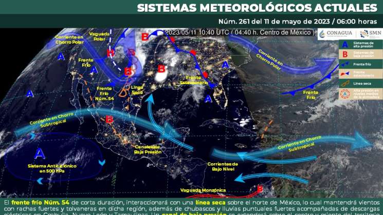 Canal de baja presión causa lluvias en Oaxaca, calor en costa