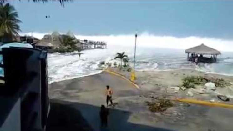 Alertan por mar de fondo en Puerto Escondido y playas aledañas  