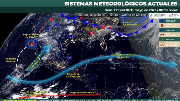 Seguiran lluvias en Oaxaca y calido extremo en costas