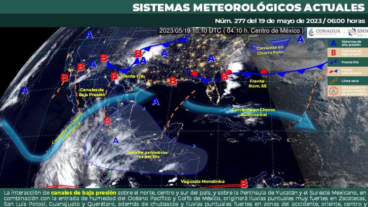 Seguirán chubascos en regiones de Oaxaca, caluroso en costa 