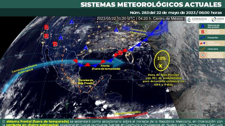 Se mantienen lluvias intensas en Oaxaca, caluroso en la costa