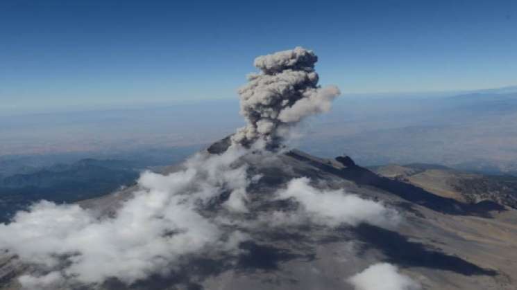 Popocatépetl mantiene en Amarillo Fase 3 de Alerta Volcánica 