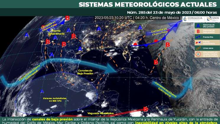 Seguirán lluvias y chubascos en Oaxaca, cálido en la costa