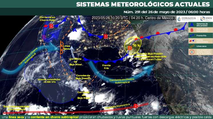 Se mantendrán lluvias puntuales en regiones de Oaxaca