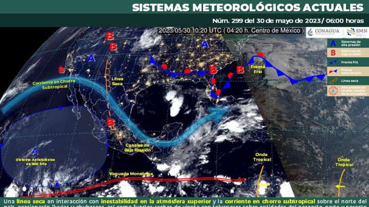 Calor extremo en costa de Oaxaca con lluvias en regiones