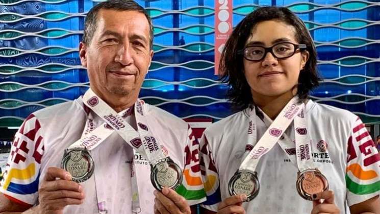 Oaxaqueña Sahara Monroy García logra 5° medallas en Nacionales 