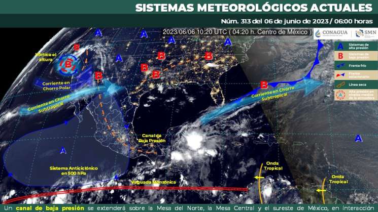 Continua ola de calor en el litoral, lluvias intensas en Oaxaca