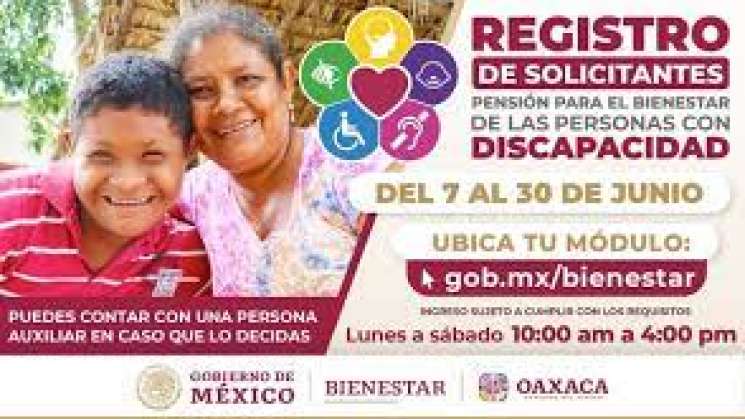 Inicia registro para pensión a personas discapacitadas en Oaxaca