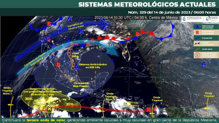 Se mantienen ola de calor y lluvias intensas en Oaxaca