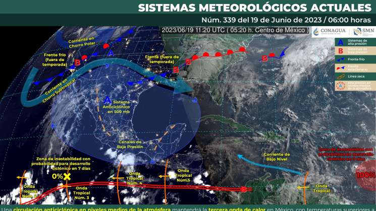 Sigue ola de calor en todo Mexico con lluvias intensas en Oaxaca