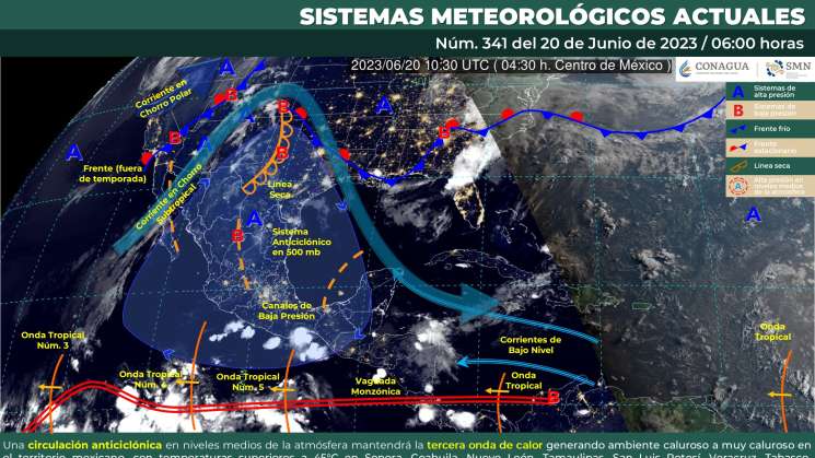 Seguirán lluvias fuertes y calor extremo en Oaxaca