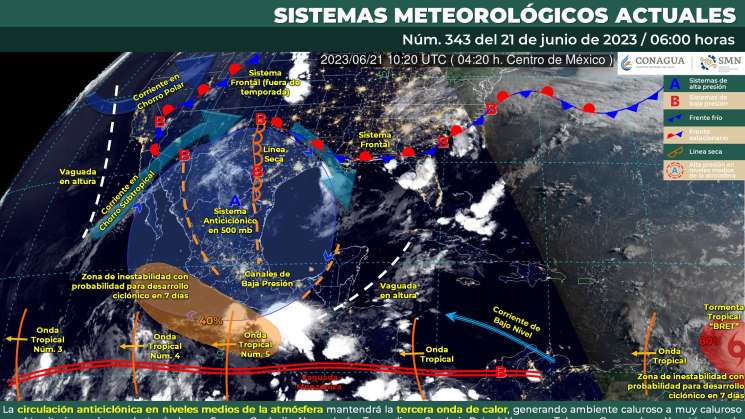 Anuncian lluvias intensas y calor extremo en Oaxaca