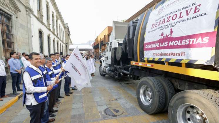 Inicia rehabilitación del sistema de drenaje en capital oaxaqueña