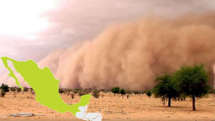 Alertan por nueva nube de polvo del Sahara a México