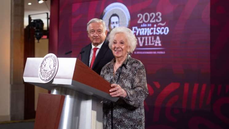 AMLO recibe a la fundadora de Abuelas de Plaza de Mayo