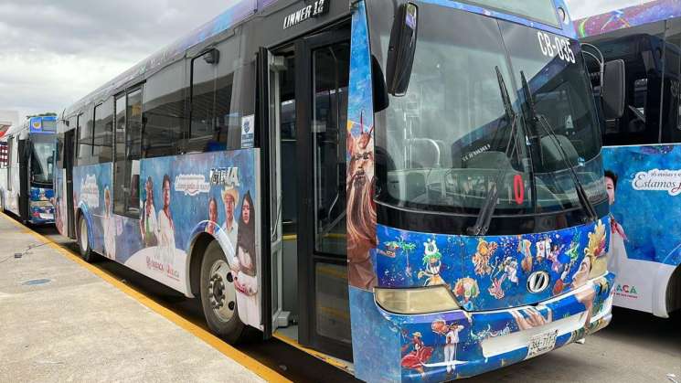 Habrá transporte gratuito durante la Guelaguetza en Oaxaca