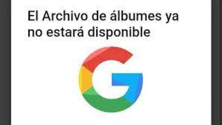 Anuncia Google cierre de archivo de álbumes