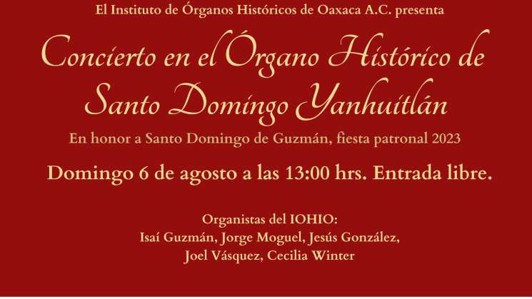  Concierto de órgano en Santo Domingo Yanhuitlán