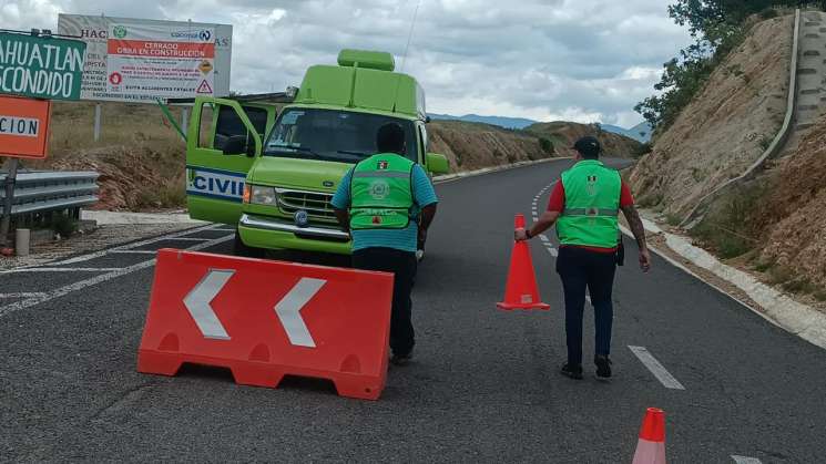 PC brinda información ante cierre de vialidad en Costa 