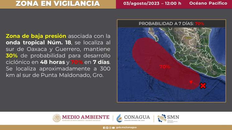 Alerta Protección Civil por posible ciclón tropical próximo 