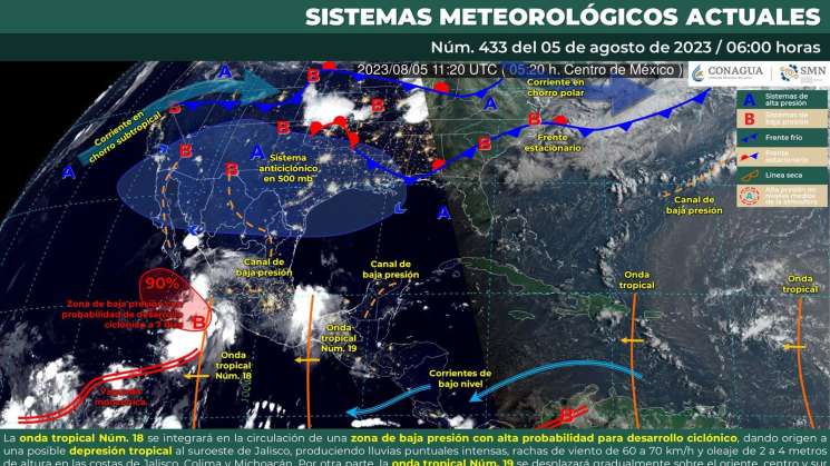 lluvias, tormentas y viento en Oaxaca por onda tropical 11