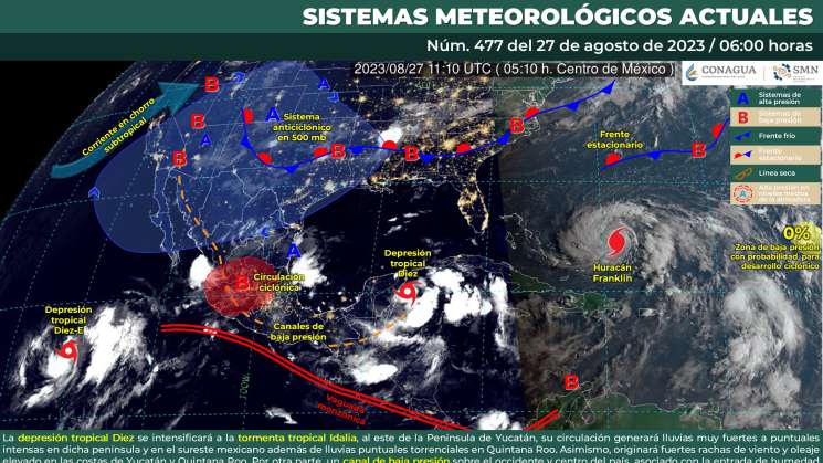 Seguirán nublados y lluvias vespertinas en Oaxaca