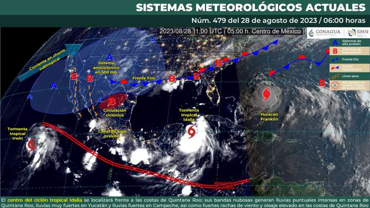 Se pronostican lluvias puntuales intensas en Oaxaca