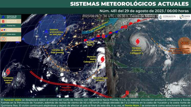 Prevén lluvias fuertes, ambiente fresco y niebla en Oaxaca