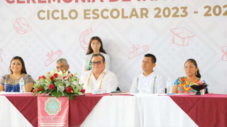 Inaugura CSEIIO Ciclo Escolar 2023- 2024 en Coatecas Altas   