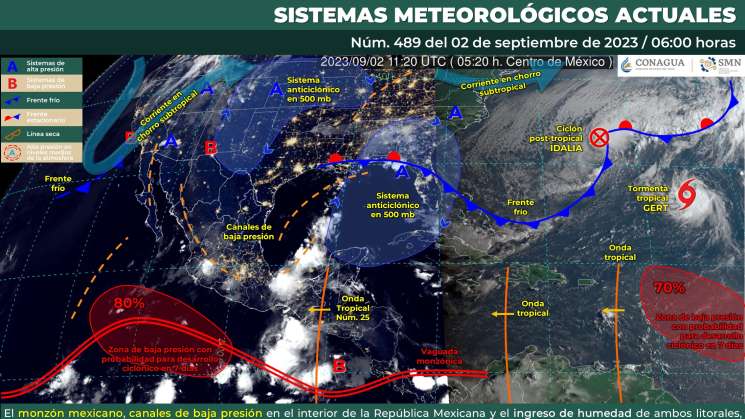 Seguirán lluvias intensas en regiones de Oaxaca 