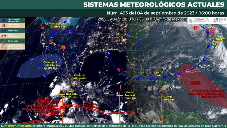 Se pronostican lluvias puntuales en Oaxaca