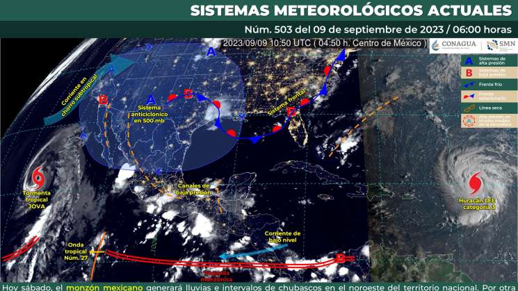 Se mantendrán lluvias y nublados en zonas de Oaxaca 