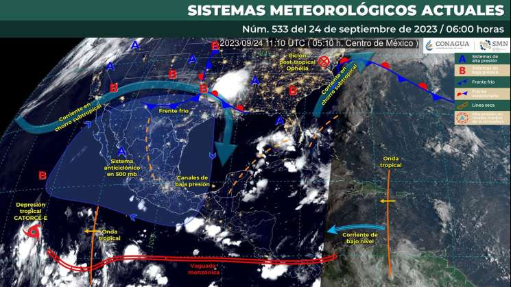 Baja probabilidad de lluvias para esta tarde en Oaxaca 