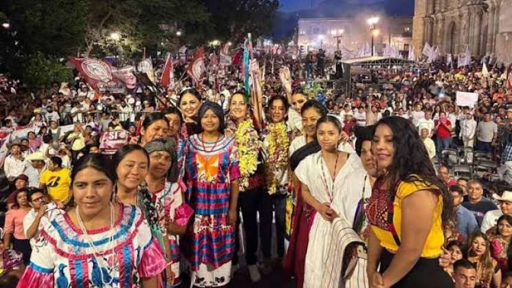 De visita Claudia Sheinbaum al estado de Oaxaca