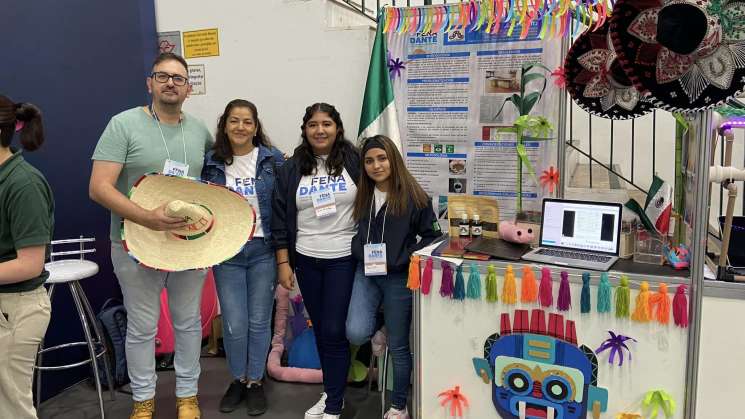 Jóvenes oaxaqueña destacan en Feria de las Ciencias en Brasil 