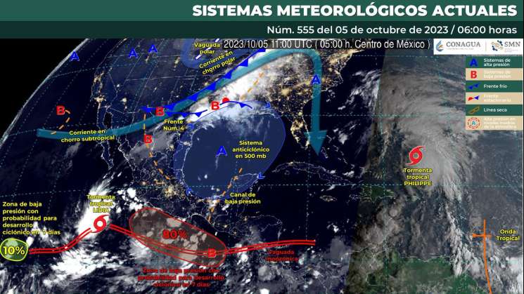 Se prevé incremento de nubosidad y lluvias vespertinas en Oaxaca 