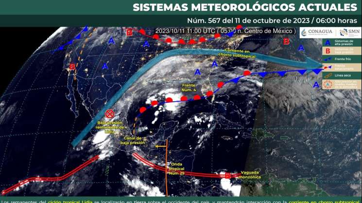 Se espera disminución de lluvias tras tormentas tropicales: PC