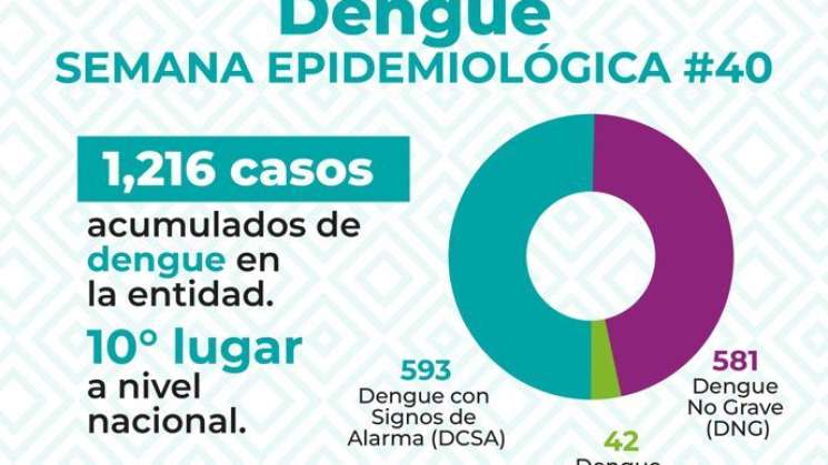 Registra SSO 53 casos nuevos de dengue, suman mil 216 confirmados