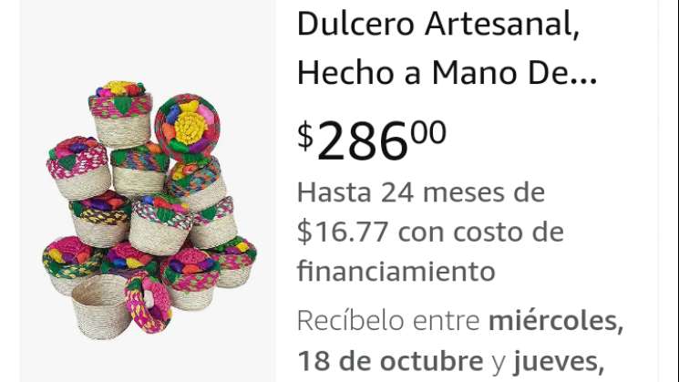 Estarán Artesanías de Oaxaca disponibles en Amazon