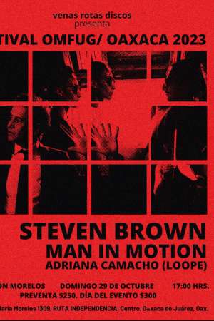 Concierto Steven Brown + Man In Motion + Loope 