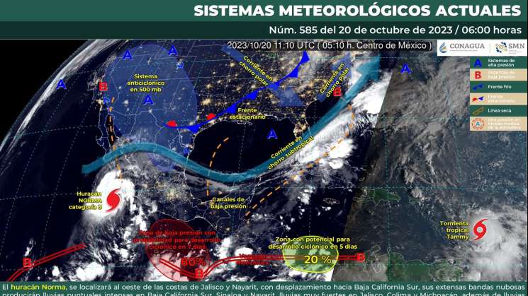 Anuncian lluvias con tormentas dispersas en Sierra Sur y Mixteca