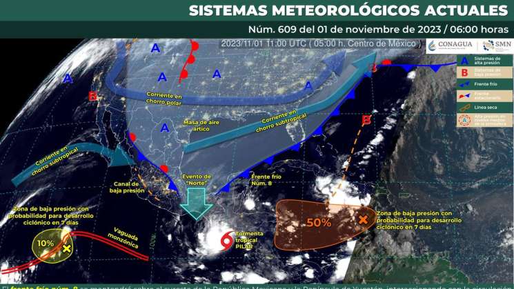 Continuarán las bajas temperaturas y lluvias moderadas en Oaxaca 