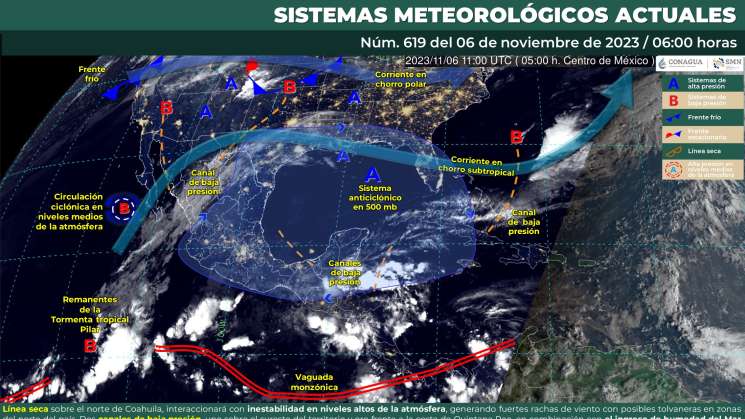 Continuarán lluvias intensas en regiones de Oaxaca 