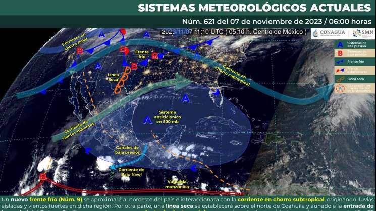  Se prevén lluvias ligeras con intervalos de chubascos en Oaxaca 